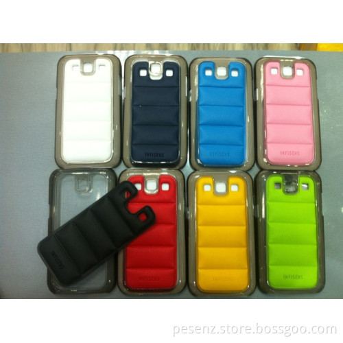 Mobile Phone Cover for Samsung I9500 New Design Metal Frame, Leather Back Phone Cover